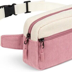 Stylish Corduroy Fanny Pack for Girls - Large Capacity and Water-Resistant